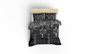L'essentiel linge de maison Trace - Anthracite Juego de funda de edredón doble